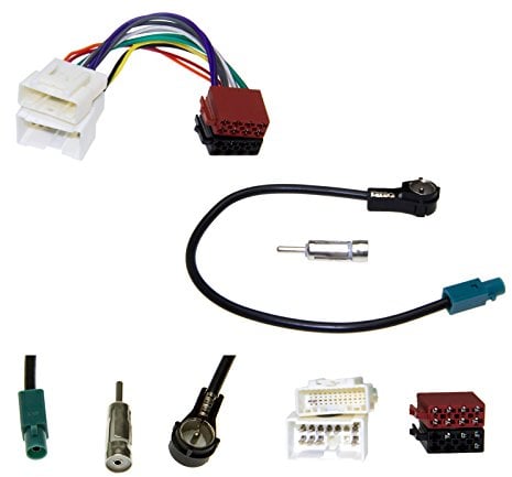 Auto Radio Antennen Adapter Kabel DIN ISO Set Lautsprecher Hifi KFZ Stereo