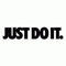 RDtrade24 2 x Just Do It-Sticker/-Aufkleber, Nike-Slogan, 3,8 x 15 cm
