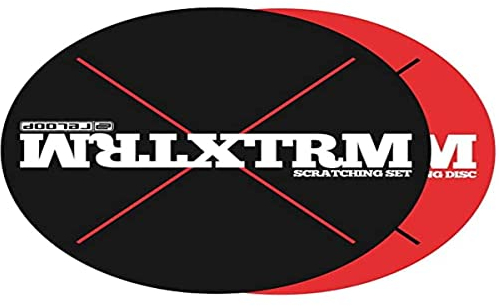 Reloop XTRM Scratching Set - spezielle Rutschfolie, Filz-Slipmat (extra hart), extremes Scratching und Backspinning, verringert die Reibung zwischen Slipmat und Plattenteller