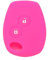 BROVACS Silicone Cover Protector Case Holder Skin Jacket Compatible with RENAULT DACIA 2 Button Remote Key Fob CV4350 Rose