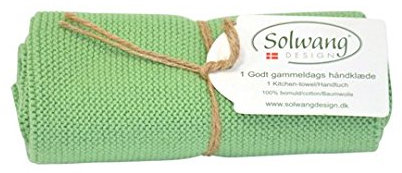 Solwang Handtuch H45 gestrickt in staubig Grün
