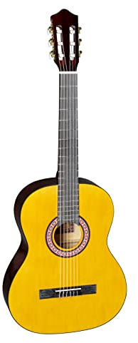 J & D CG-1 NT Konzertgitarre, 3/4 Gitarre Classic, Classical Guitar mit Natural Fichtendecke, Akustik-Gitarre für Anfänger und Einsteiger Gitarre