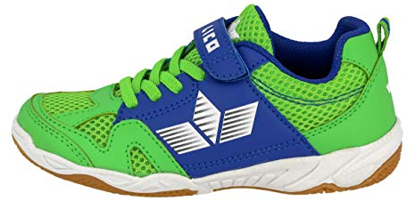 Lico Sport VS Unisex Kinder Hallenturnschuh, Grün/ Blau, 33 EU