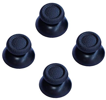 2 Paar Analog-Daumensticks für Sony Playstation Dual Shock 4 PS4 Controller, passend für Xbox One Controller (schwarz)