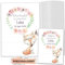 OLGS Personalisierbares U-Heft und Impfpasshüllen 3-teiliges Set Cute Boho Untersuchungsheft Hülle & Impfpasshülle mit Namen und Geburtsdatum (Uhefthüllen Set personalisiert, Fuchs)