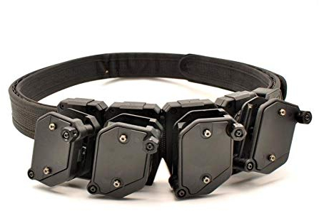 XFC-DANJIA, for IPSC USPSA IDPA Wettbewerb High Speed Shooting for Gürtel W / 4 X Multi-Angle Speed Pistole Magazintasche Holster (Farbe : Schwarz)