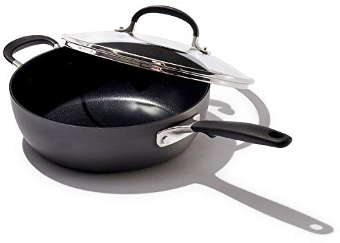 OXO CC002663-001 Gute Griffigkeit, Harteloxiertes Aluminium, mit Silikon umwickelter Edelstahlgriff, Schwarz