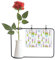 Beauty Gift Lavendel Topfblumen Pflanze Malerei künstliche Rose Blume hängende Vasen Dekoration Flasche