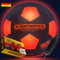 NIGHTMATCH Premium LED Light Up Football - Glow in The Dark Size 5 with 2 LEDs, 8 Batteries & 1 Pump - Water Resistant - Kids' Birthday Gift