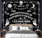 FREEHOTU Ouija Board Tapisserie Tarot-Tapisserie schwarz und weiß Tapisserie 152,4 x 101,6 cm Mysterious Wahrsagung Wandbehang für Schlafzimmer Wohnzimmer Wohnheim (152 x 120 cm)
