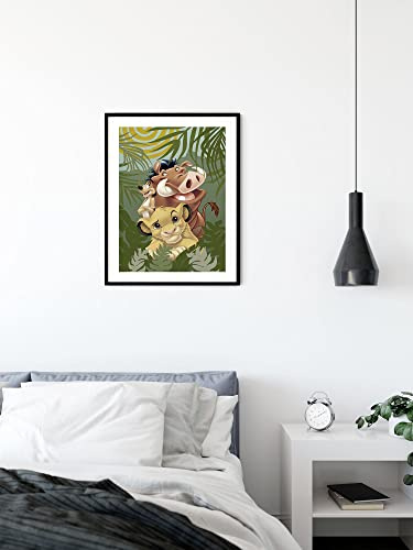 Komar Wandbild - Lion King Carefree - Größe: 30 x 40 cm - Poster, Kunstdruck, Dekoration, Wohnzimmer, Schlafzimmer (ohne Rahmen)