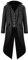 FYMNSI Herren Gothic Steampunk Frack Mantel Männer Mittelalter Viktorianischen Vintage Jacke mit Waistcoat Uniform Lange Smoking Karneval Fasching Halloween Kostüm Party Cosplay Verkleidung Schwarz S