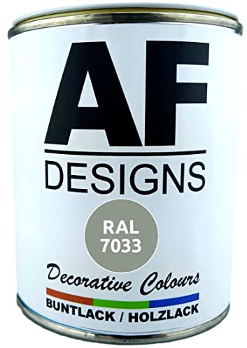 Alex Flittner Designs Buntlack Holzlack RAL7033 auf Wasserbasis 750ml glänzend Innen Aussen Möbel