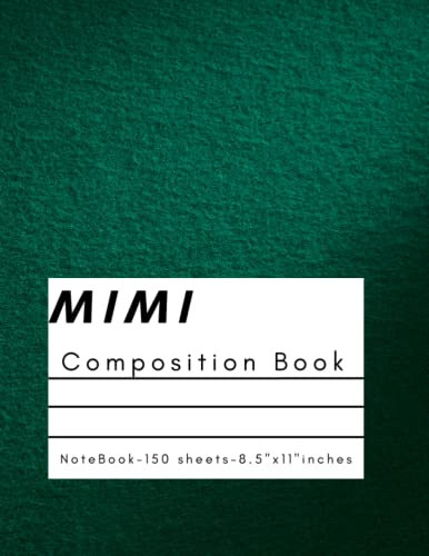 MIMI Composition Note Book: Note Book Journal