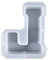 Große Buchstaben-Harzgussformen, A bis Z Alphabet-Harzformen für Kerzen, Weihnachten, Geburtstag, Epoxid-Formen, Bastelwerkzeug, Gießen, Silikonformen, Desktop-Dekor (L)