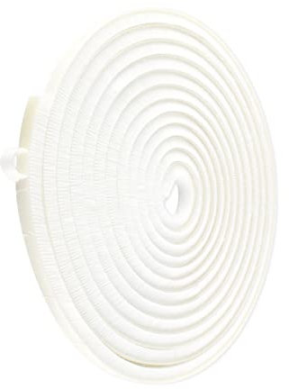 TamBee Brush Weather Stripping Window Frame Seal Weatherstrip Self-Adhesive Brush Window Door Seal Strip Draught Excluder (9mm(W) x9mm(T) x5M(L), White)
