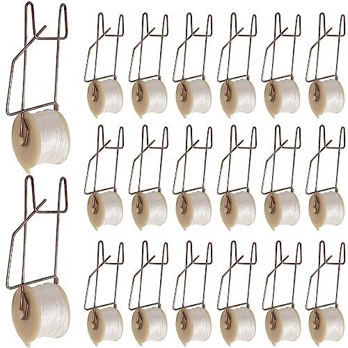 Aynaxcol 20pcs Plant Climbing Hooks Tomato Roller Hooks, Tomato Support Hooks Garden Hooks for Tomato Vine Flower Plant Twine Crop