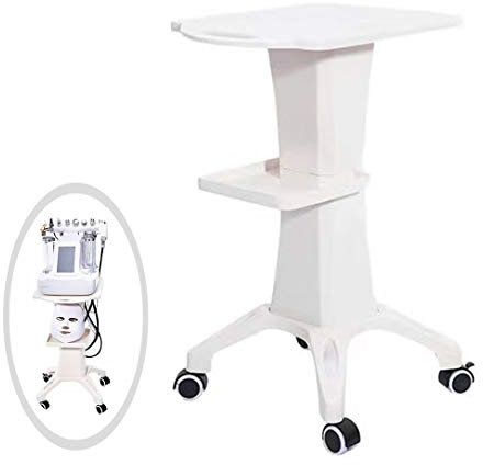 OURECO Salon Instrument Trolley, Commercial Multi-Purpose Utility Cart With Roller, Barber Shop, Beauty, Professional Cart, Hairdressing Tool Storage Trolley, Hair Colobeauty Spa Service/Silver Colour