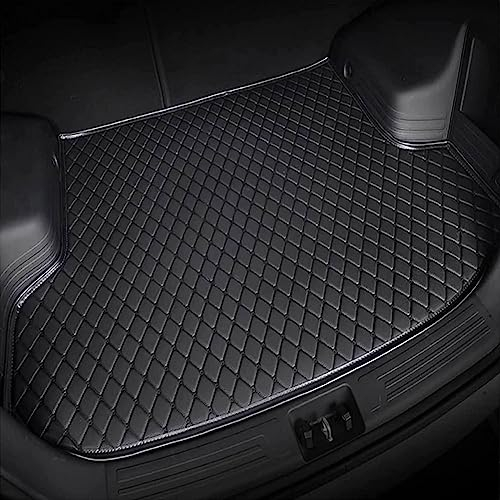 GuriDo Auto Leder FußMatten füR Hyundai Tucson Hybrid/Plug-in Hybrid 2021-2022, Vorne Hinten Teppichschutzmatte Wasserdicht rutschfeste Anti-Kratz Autoteppiche Interieur ZubehöR,ABlack
