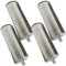 YUCFS Set mit 4 Möbelfüßen aus gebürstetem Edelstahl, Sofafußbettbeine, M10-Schrauben, Ersatztischbeine aus Metall, Küchenschrank-Badezimmerschrankbeine, Glastisch-Couchtisch-Basisfüße, Hardware,