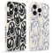 Pnakqil 2 stück Handyhülle für Apple iPhone 15 Pro 6.1,Hülle Lustiges Verdrehtes Lächeln Face Grimace Bemaltes Muster süß Aesthetic Mädchen Silikon Schutzhülle Tasche Schön Kameraschutz Case