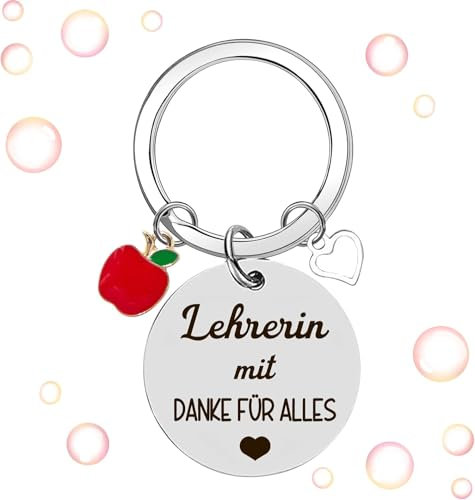 Viojrlly Lehrer Schlüsselanhänger graviert mit KLEINE Menschen BRAUCHEN SO groBe Herzen WIE DEINS Geschenke für Lehrer, Dankeschön Geschenke Lehrer Geschenke Pädagogen Geschenke