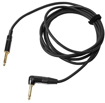 Electric Guitar Silent Cable Noise Reduction Audio Mute Cable Bass Speaker Connection Cord 3 Meter (Straight Elbow Plug