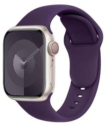DONEGANI C1 per Cinturino Apple Watch 40mm 44 mm 46mm 42mm 45mm 41mm 38mm 49mm Se Ultra 2 Serie 10 9 8 7 6 5 4 3 Band Bracciale Sport Silicone, Viola Imperiale