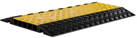 Wiltec Canalina passacavi carrabile, 930x540x55mm, 5 canali, max 30 t, Pedana copricavo