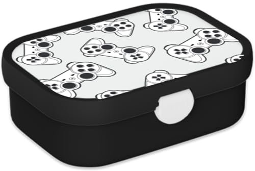 Mepal Brotdose für Kinder - Bento Lunchbox - Rennwagen - Jausenbox mit Bento-Fach & Gabel - Meal Prep Box Clip-Verschluss - BPA-frei & Spülmaschinenfest - 750 ml - Kleine Controllers