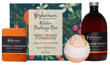 The Highland Soap Company Winter-Badeset Sweet Orange & Cinnamon