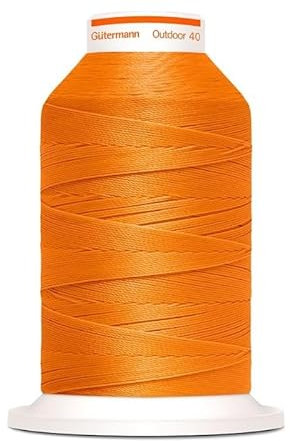 Gütermann Outdoor 40 Garn zum Annähen von Markisen für Außen, Sofas, UV-beständig (1625 Orange)