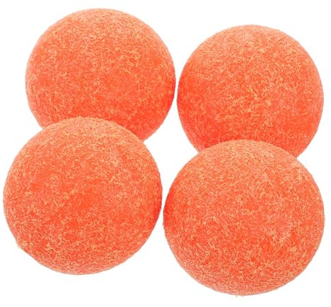 VICASKY 4 Stück Desktop -fußballtisch Foosball -tischkugeln Kickerbälle Ersetzen Tischfußballteile Und Zubehör Tischfußballspielbälle Kickertisch-ausrüstung Tischfußbälle Plastik Orange