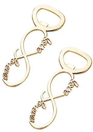 Warmhm 2pezzi Apribottiglie Multifunzionale Per Matrimonio e Compleanni Design Love Lifter Per Ospiti e Souvenir