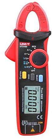 NHEISSCF Pinza amperometrica Digitale a Vero Valore Efficace Serie YIRU UT210, Tester di Tensione CA/CC con Ohm, misuratore di capacità... analizzatore