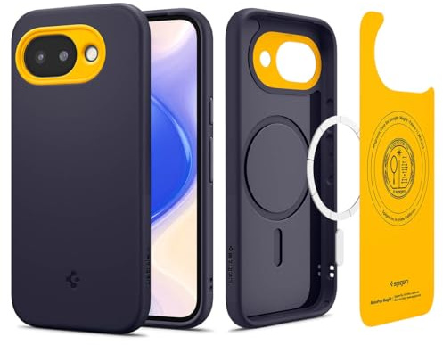 Spigen Nano Pop MagFit für Google Pixel 10a -Blueberry Navy | Kompatibel mit MagSafe, Zweifarbiges Design, Staubabweisende Oberfläche, Air Cushion Technologie, Innovatives Kameradesign