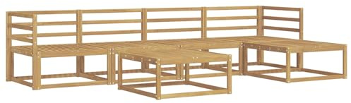 vidaXL Outdoor-Sofagarnitur, Patio-Lounge-Set, modernes Outdoor-Sofa, wetterfestes Gartenmöbel, Akazienholz