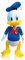 Tap Ball 104017 World Disney Mickey Donald Duck Gonflable Longueur 52 cm Multicolore