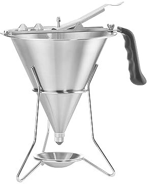 APS 77338 Konditorei-Trichter, Edelstahl und Kunststoff, Ø 19 x 22 cm, 1,9 ltr