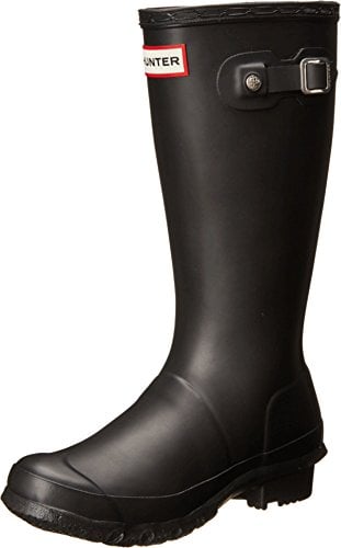 Hunter - Original Kids Wellington Boots, Stivali per bambini e ragazzi, Nero, 35/36 EU