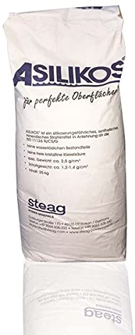 ASILIKOS Strahlmittel 0,2-1,4 mm 25 kg - Sandstrahlen Strahlen Sand