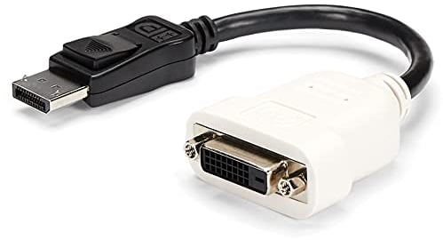 StarTech.com DisplayPort to DVI Adapter, DisplayPort to DVI-D Adapter/Video Converter 1080p, DP 1.2 to DVI Monitor, Latching DP Connector