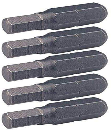 KS Tools CLASSIC Bit Innensechskant, 25mm, 3mm, 5er Pack, 911.2256, Silber, 5 Stück