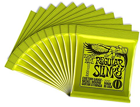 Ernie Ball LS6446 - Corde per chitarre elettrica, 12 pz