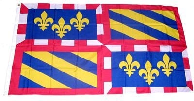 Flagge Fahne Frankreich - Burgund 60 x 90 cm FLAGGENMAE®