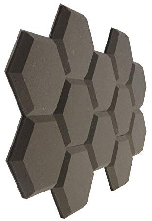 Advanced Acoustics Hexatile3 Acoustic Studio Foam Tile Pack of 12