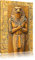Pixxprint uralte Statue von Horus der ägyptische Gott, Größe: 80x60cm, Leinwandbild, fertig gespannt, Wandbild, Dekoration, Kunstdruck, kein Poster