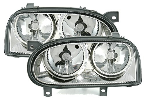 Depo Scheinwerfer Set Klarglas Chrom