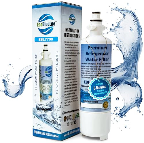 EcoBlueLife LG LT700p & Kenmore 46-9690 Compatible Premium Replacement Water Filter