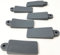 6 Pack Window Wedges - Rubber Door Stopper for Any Surface - Anti-Skid Durable Indoor Grey Window Stopper - Door Stop for Home